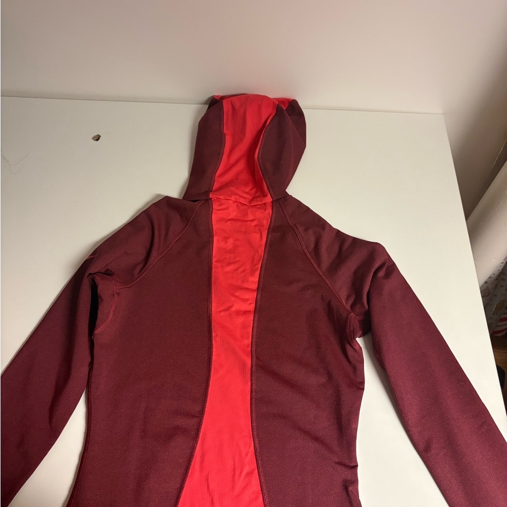 Nike Women's Burgundy Nike Dri-Fit Hoodie - Picture 6 of 6